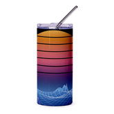 Retro Sunset and Space Vibes Design Tumbler product